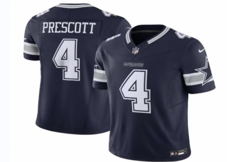 Nike Men Dallas #4 Prescott Legend Blue NFL Jersey